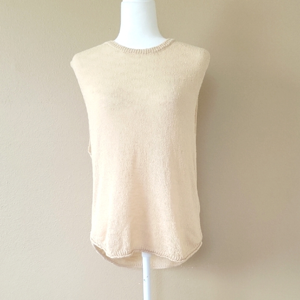 FP Beach Womens Miranda Loose Knit Sweater Tank - Size Medium